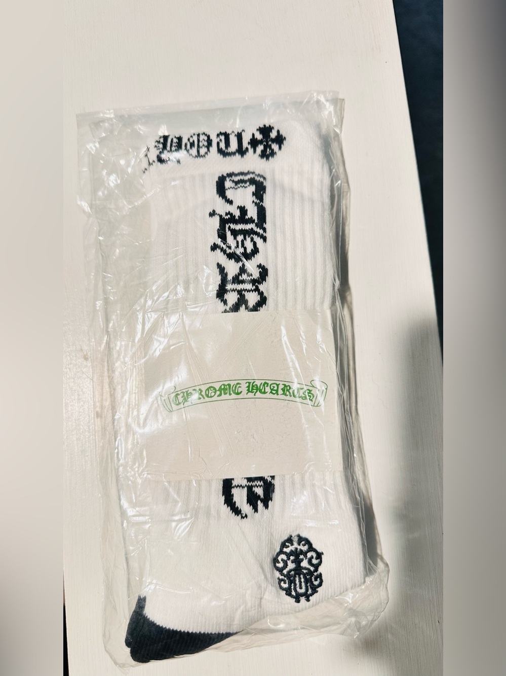 Chrome Hearts White black lettering socks - Picture 4 of 4